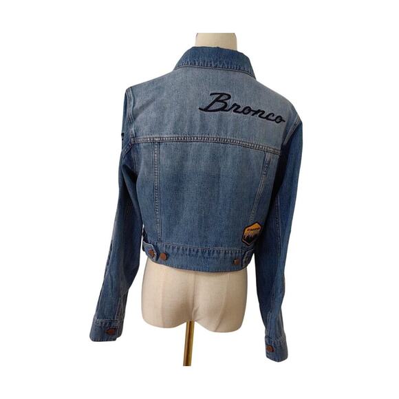 Alice + Olivia X BRONCO JEFF DENIM JACKET S - Picture 9 of 14